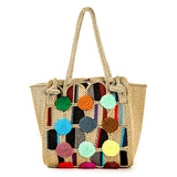 A-series Multicolour  Woven Rope Purse